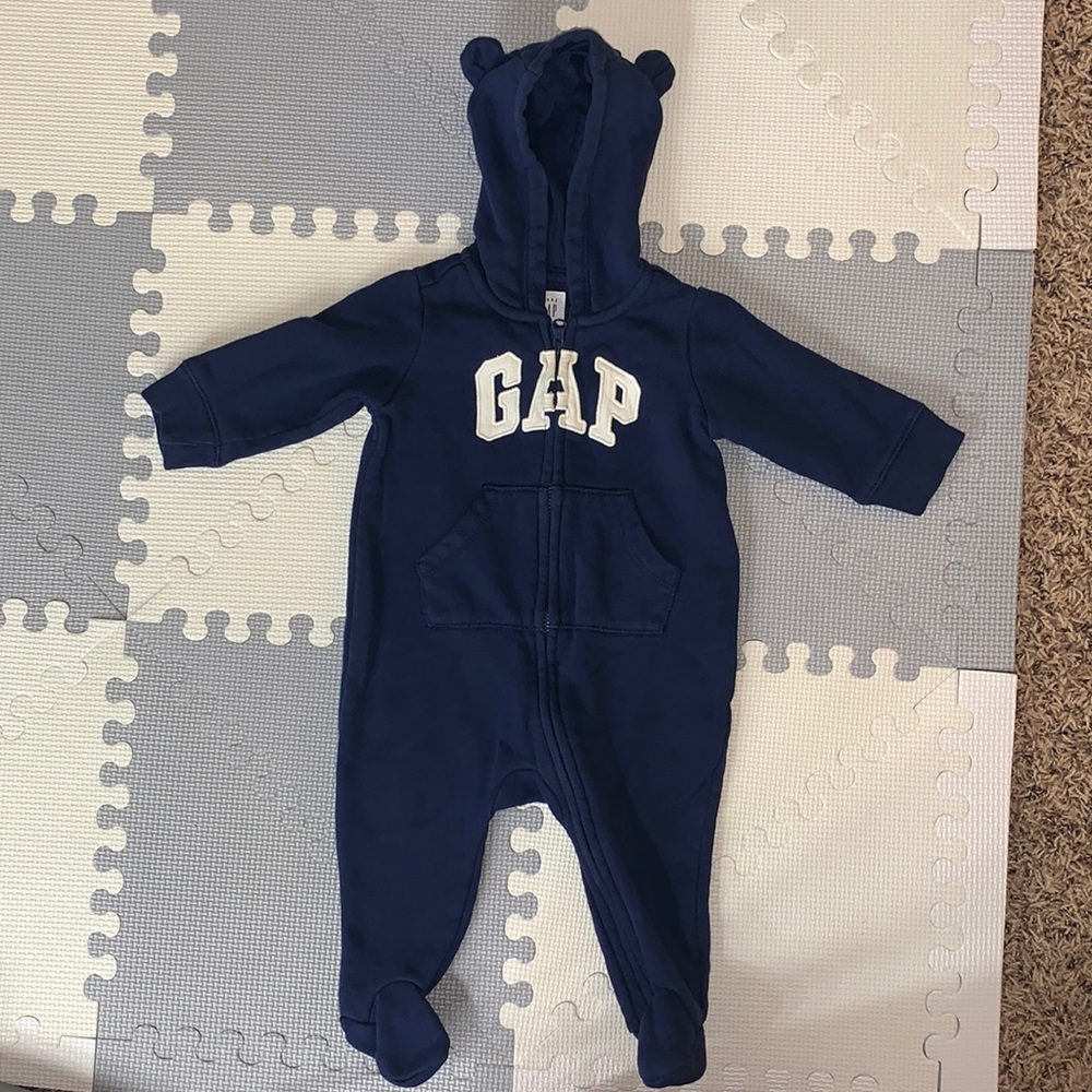 GAP footsie one piece sweatshirt